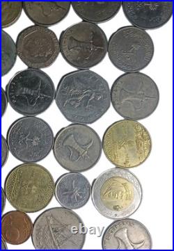 73pcs Silver/golden Coins Old Mixed Lot Foreign Worldwide Coins Collection