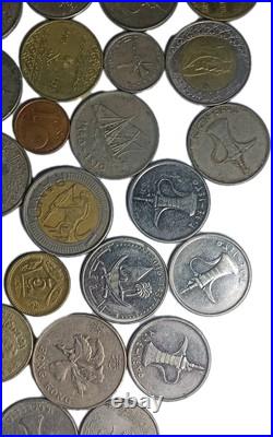 73pcs Silver/golden Coins Old Mixed Lot Foreign Worldwide Coins Collection