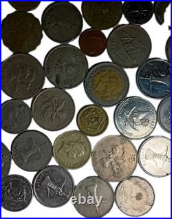 73pcs Silver/golden Coins Old Mixed Lot Foreign Worldwide Coins Collection