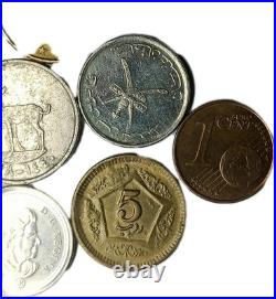 73pcs Silver/golden Coins Old Mixed Lot Foreign Worldwide Coins Collection