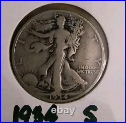 8 Rare Older Type 1935-1939 50c S/D mint Marks 8 Coins Total Tuff Finds! 8 Coins