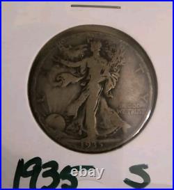 8 Rare Older Type 1935-1939 50c S/D mint Marks 8 Coins Total Tuff Finds! 8 Coins