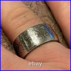 90% SILVER Austria 5 Corona COIN RING 1900-1909 SIZE 5-13 Europe World War 1 90% SILVER Austria 5 Corona COIN RING 1900-1909 SIZE 5-13 Europe World War 1