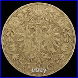 90% SILVER Austria 5 Corona COIN RING 1900-1909 SIZE 5-13 Europe World War 1 90% SILVER Austria 5 Corona COIN RING 1900-1909 SIZE 5-13 Europe World War 1
