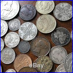 A Collection Of World Silver And Other Coins, Including Genuine Roman And Later