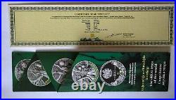 ARMENIA 100 DRAM SILVER COIN PROOF 2014 The Oldest Trees Of The World 4 COINS