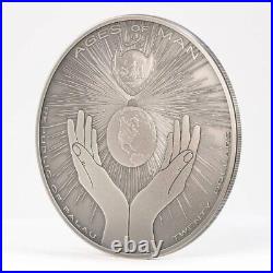 AZTEC FIVE SUNS Ages of Man Creation of World 3 Oz Silver Coin $20 Palau 2021