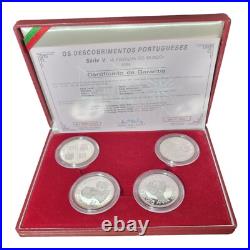 Age Of Discoveries / 4 Silver Coins 200 Escudo 1994 / The Division Of The World