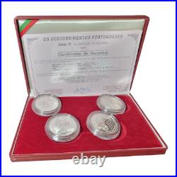 Age Of Discoveries / 4 Silver Coins 200 Escudo 1994 / The Division Of The World