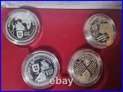 Age Of Discoveries / 4 Silver Coins 200 Escudo 1994 / The Division Of The World