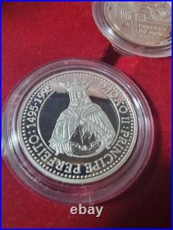 Age Of Discoveries / 4 Silver Coins 200 Escudo 1994 / The Division Of The World