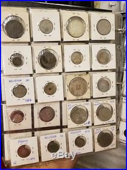 Antique Foreign World Coin Collection 1700s To 1900s Many Silver Pieces 80 Total