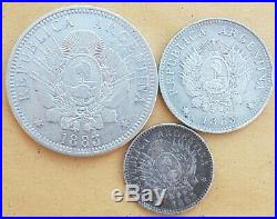 Argentine Rare lot of 12 coins, silver 1854-1883, 1978 Soccer World Cup