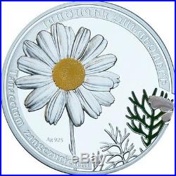 Armenia 2010 1000 Dram World of flowers Chamomile Proof Silver Coin LIMITED
