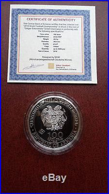 Armenia 2018 FIFA World Cup Russia Football Championship Silver Coin 925 proof