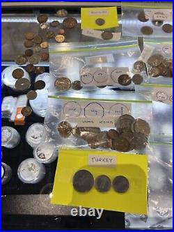 Around The World Foreign coin mixed lot including silver Semi Organized Country