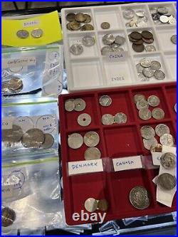 Around The World Foreign coin mixed lot including silver Semi Organized Country