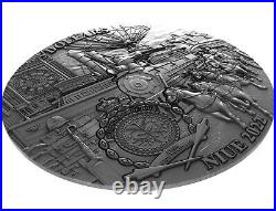 Around the World in 80 Days 150th Anniversary 3 oz silver coin Niue 2022
