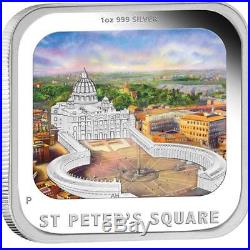 Australia 2013 4x1$ World Famous Squares 4x1 Oz Silver Proof Four Coin Set