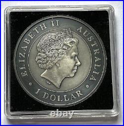 Australia 2018 Around The World Koala 0.9999 silver coin Proof Colouring Antique