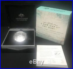 Australia 2019 $5 Domed Silver Coin 1626 Columbus A New Map of The World