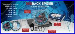 Australia 2020 1$ RedBack Spider World / die Welt 1 Oz Ruthenium Silbermünze