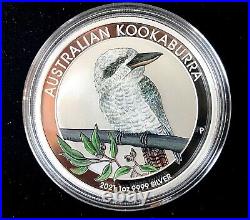 Australian 2021 Kookaburra Berlin World Money Fair 1 oz Silver Coin