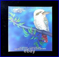 Australian 2021 Kookaburra Berlin World Money Fair 1 oz Silver Coin