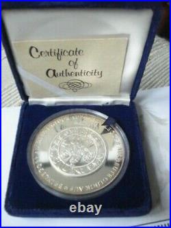 Austria 1486/1986 5 UNZEN 5 oz Silver PROOF KEY TO SERIES FIRST DOLLAR OF WORLD