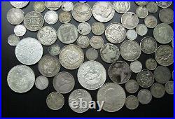 BULK LOT 158 x SILVER WORLD COINS 18th CENTURY ONWARDS USA, SA, INDIA, ETC