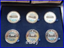 Belarus 2018 World hockey series 20 rubles set of 6 coins tinting Silver Coins