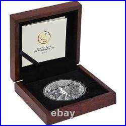 Binary Eagle Binary World 2023 2 oz Silver Coin Mint XXI United Crypto States