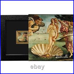 Birth of Venus Treasures of World Painting 1 oz Proof Silver Coin 1$ Niue 2023