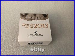 Born in 2013 baby feet gift coin Canada silver welcome to the world