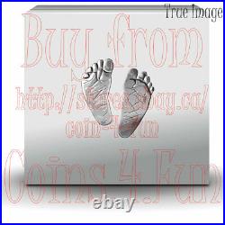 Born in 2021 Welcome to the World Baby Feet $10 Pure Silver Coin in Gift Box