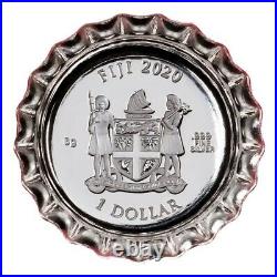 COCA COLA Israël Global Edition Silver Coin 2$ Fiji 2020