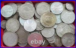 COLLECTION LOT SILVER, ONLY SILVER COINS WORLD 93PC 609GR #xx20 029