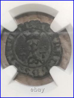 COLONIAL SPAIN Ferdinand & Isabella 1474 Blanca NGC VF 2 Silver World Coin Lot COLONIAL SPAIN Ferdinand & Isabella 1474 Blanca NGC VF 2 Silver World Coin Lot