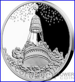 COLUMBIAD SPACE GUN Fantastic World Jules Verne 1 Oz Silver Coin 1$ Niue 2018