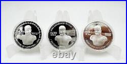 Cambodia 2003 2009 7 x 10000 Riels 7 Wonders Of The World Silver Gold Coin Set