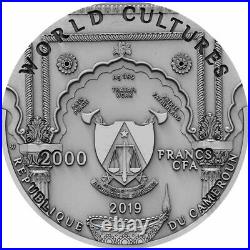 Cameroon 2019 Ganesha World Cultures Series 2 oz silver coin