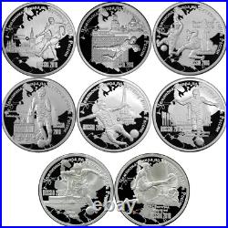 Cameroon 8 x 1000 Francs 2018 FIFA World Cup Russia 2018 8 x 1 oz Ag 999