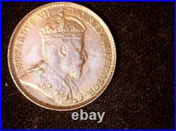 Canada 1903-H large H, 5 cents, old silver world coin High GRADE #x0132