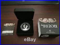 Canada 2011 $4 Welcome to the World Baby Feet 1/2 0,5 Oz Silver Coin Proof