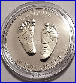 Canada 2012 Welcome To The World Silver Mint Coin Baby Feet