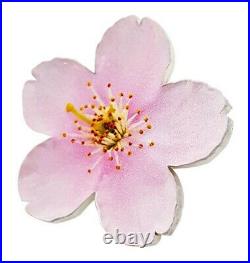 Cherry Blossom World Enchanting Flower 2021 $2 1 Oz Fine Silver Coin Niue