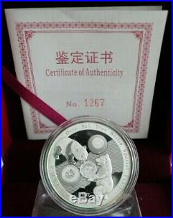 China 2016 Silver Coin Panda 999er Feinsilber 1 Oz. World Money Fair Berlin