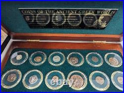 Coins of The Ancient Greek World 12-Coin Set with Wood Display Box + COA