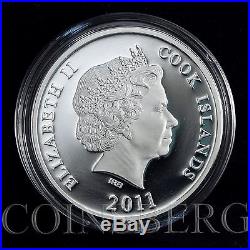 Cook Islands $ 10 Giant Kamakura Buddha World Monuments 3D 1oz Silver Coin 2011