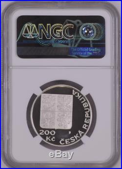 Czech Republic 200 Korun 1995 United Nations Wwii Ngc Pf69uc World Coin